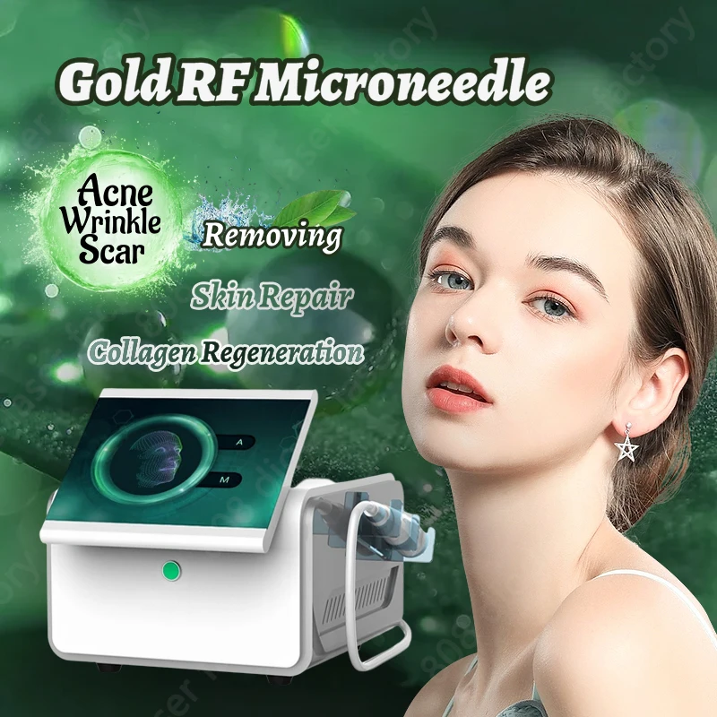 

2 in 1 R.F Fractional Micro-Needle Machine With Cold Hammer Anti-acne Shrink Pores Facial Skin Care Tools Stretch Marks Remover