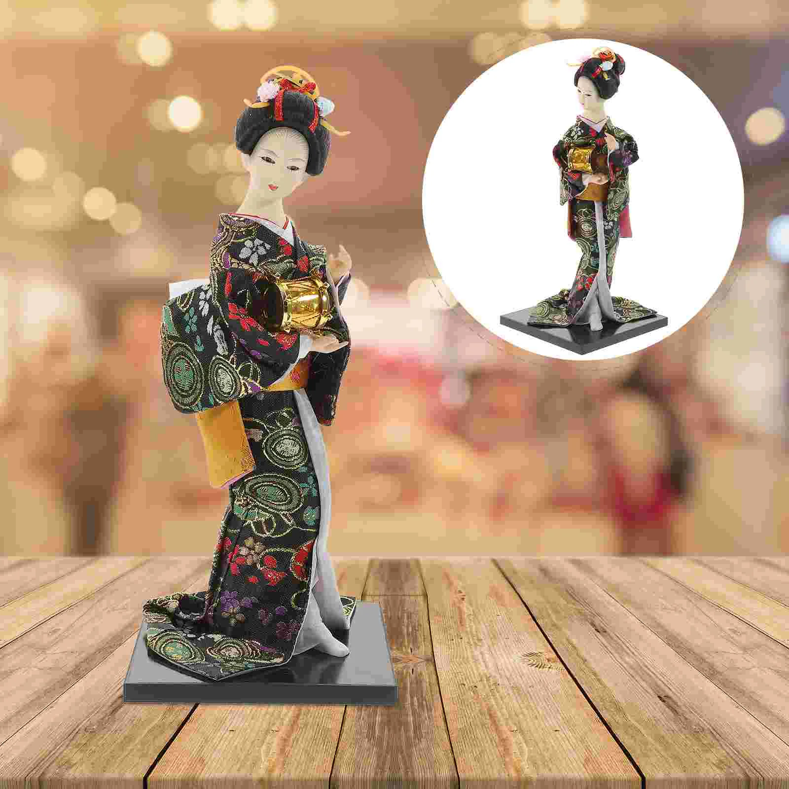 

Винтажное украшение, искусственное азиатское кимоно, игрушки для девочек, украшение японской фигуры