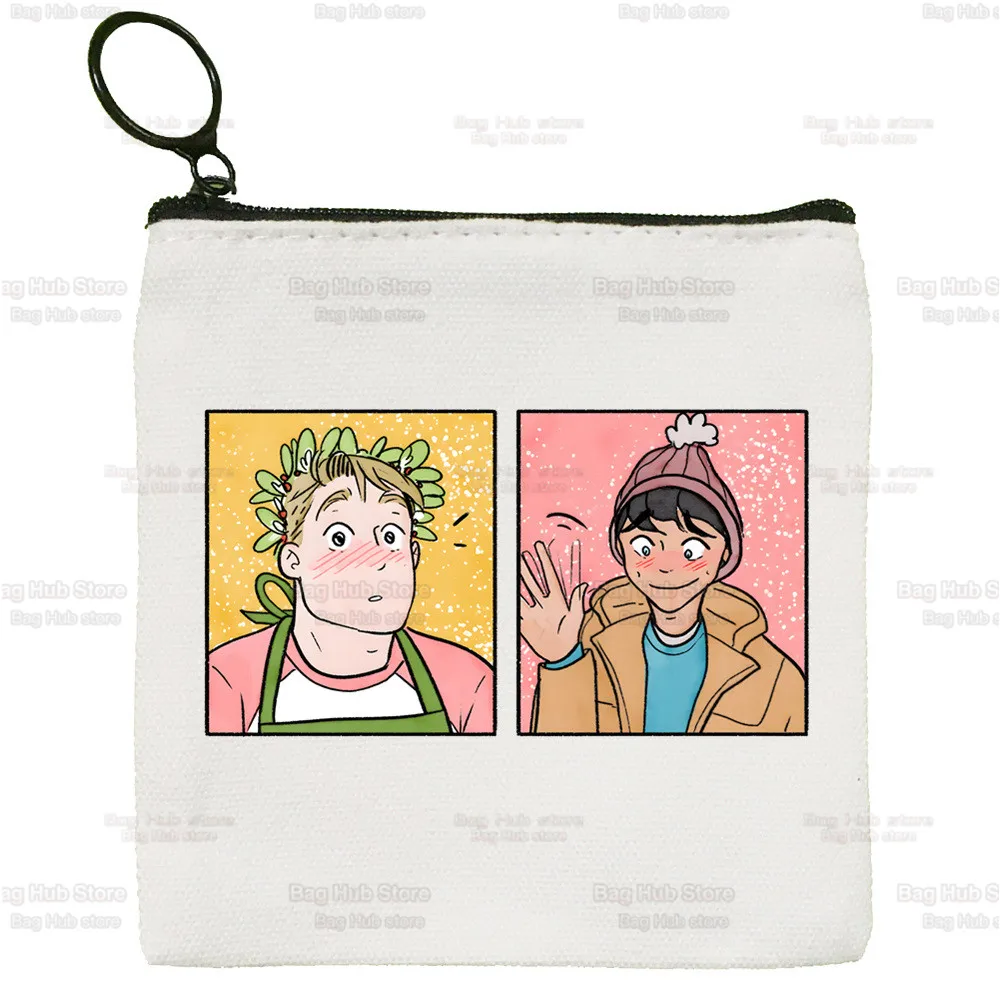 Heartstopper Coin Purse Vintage Mini Wallet Change Pouch Keys Charlie Nick Romance Storage Card Bag Zipper