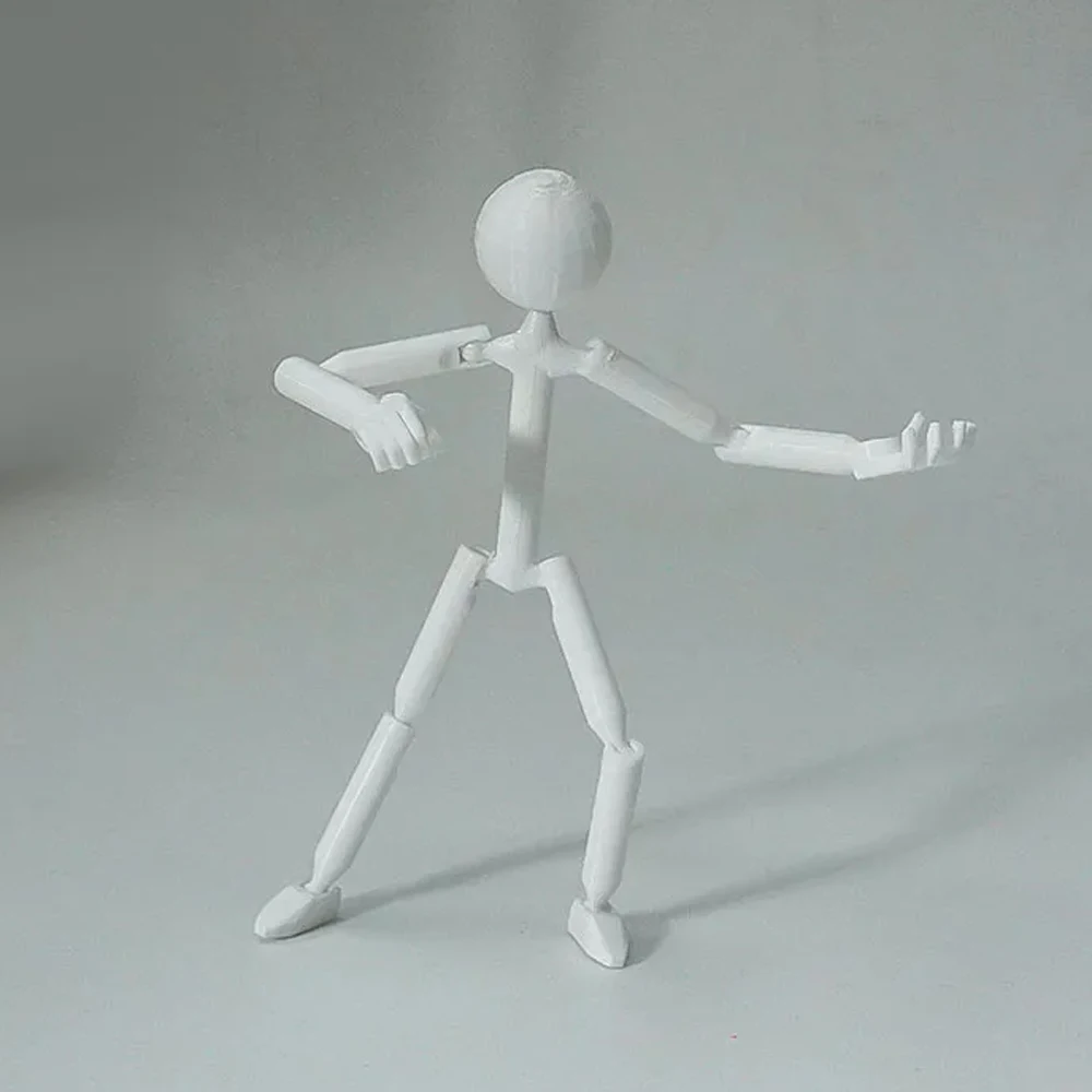 Фото Многосуставная игрушка Stickman с несколькими шарнирами, подвижная 3D-печать, манекен с 3D принтом, новинка, экшн-фигурка Stickman, собранный робот №5