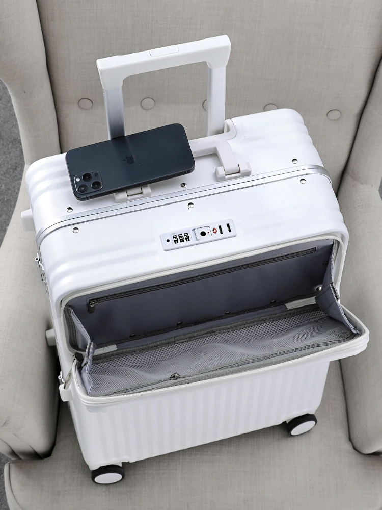 

Front Fastening Business Luggage Trolley Case Universal Wheel Men and Women Boarding 20-Inch Suitcase