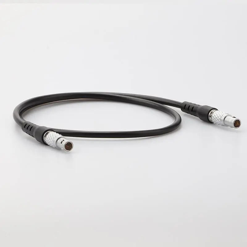 

12V Power Wires Double Hand 0B 2pin Cables Connectors for Video Camera Compatible FGG Male Plug Adapter 610mm Wire Length