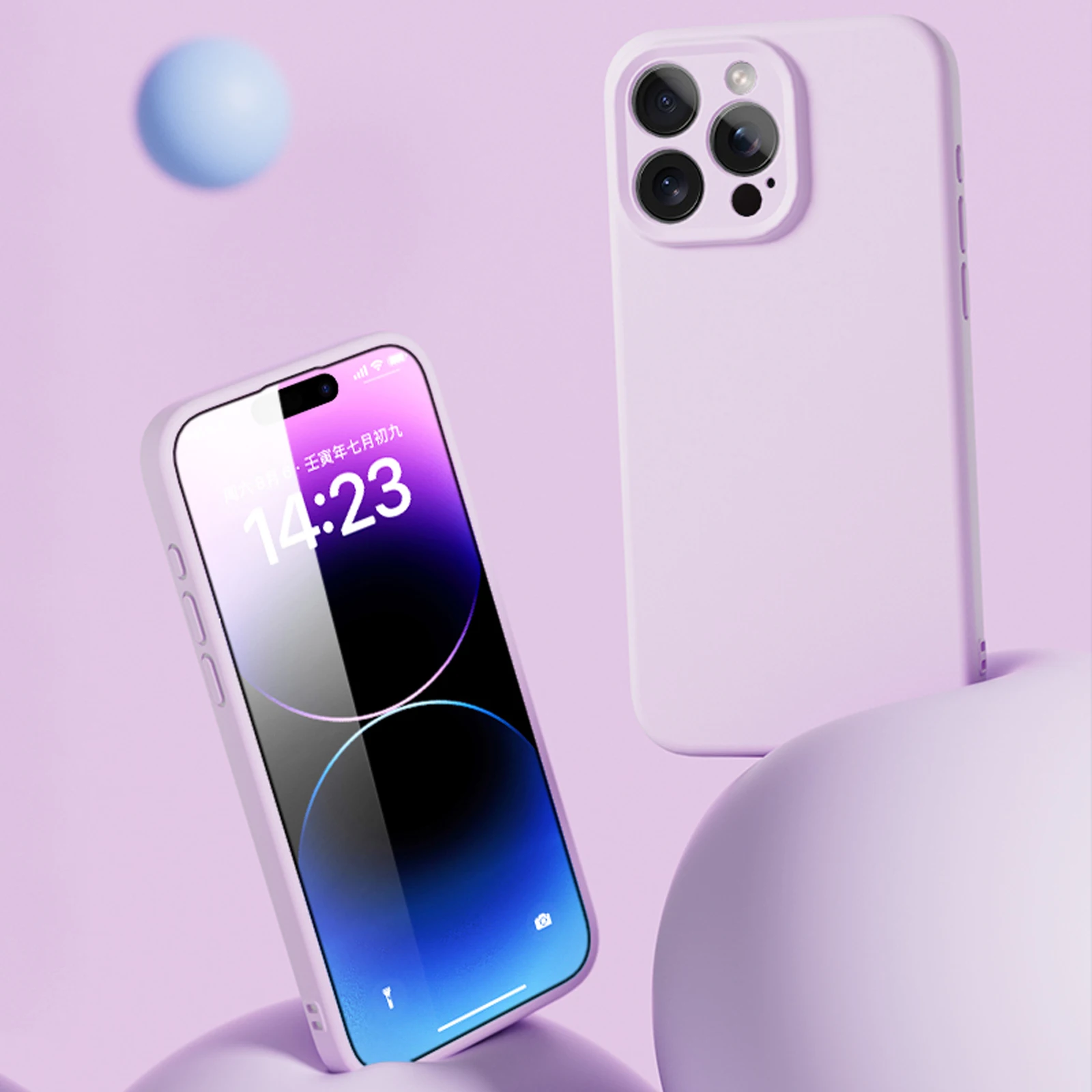 Магнитный мягкий жидкий силиконовый чехол с беспроводной зарядкой для iPhone 16 Pro Max