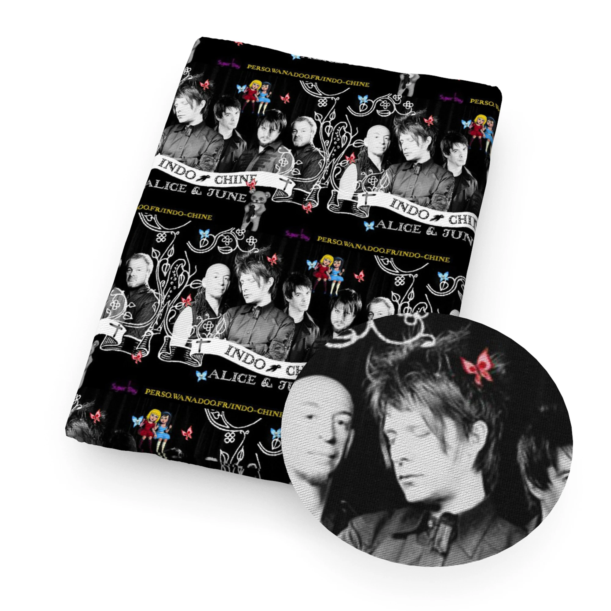 50*145 см мультяшный фильм 100% чистый или полиэфирный хлопок эластичный материал для