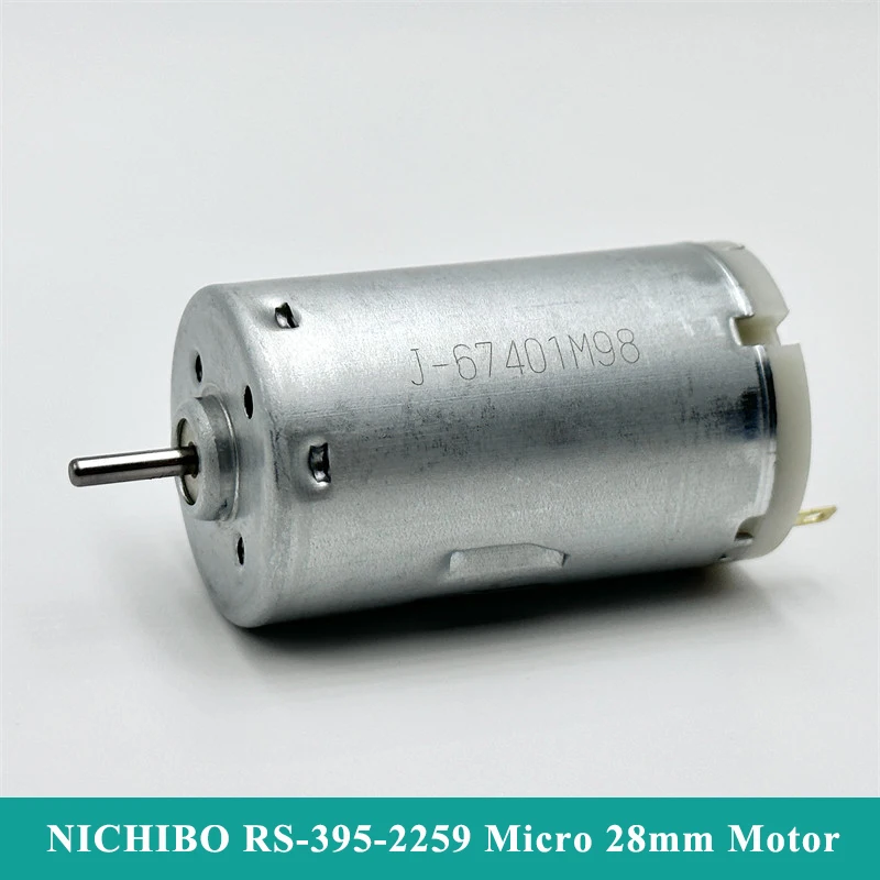 

NICHIBO RS-395 Micro 28mm Electric Motor DC 6V 12V 14.4V 18V 12000RPM Carbon Brush Strong Magnetic Engine DIY Hobby Toy Model