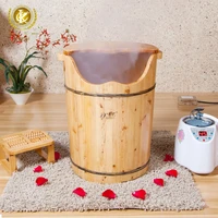 chengdu factory outlet hot sale cedar wooden foot steam bath