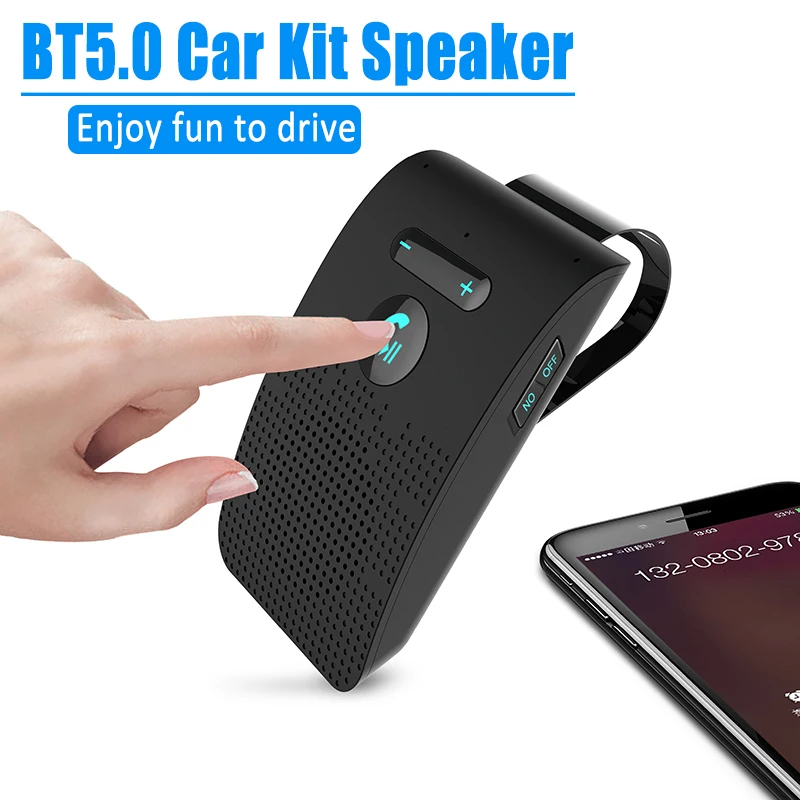 Автомобильный аудиоприемник Bluetooth 5 0 беспроводной динамик с козырьком от солнца |