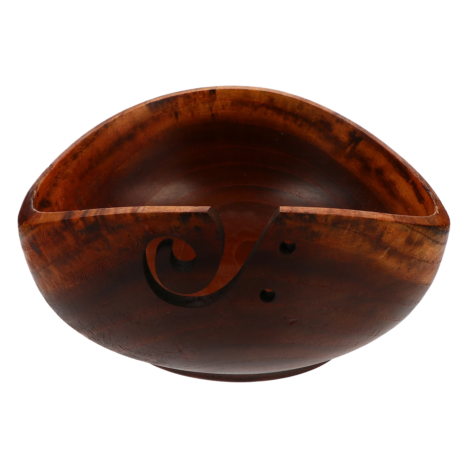 

Wooden Yarn Bowl Crochet Knitting Yarn Storage Holder Decorative Container