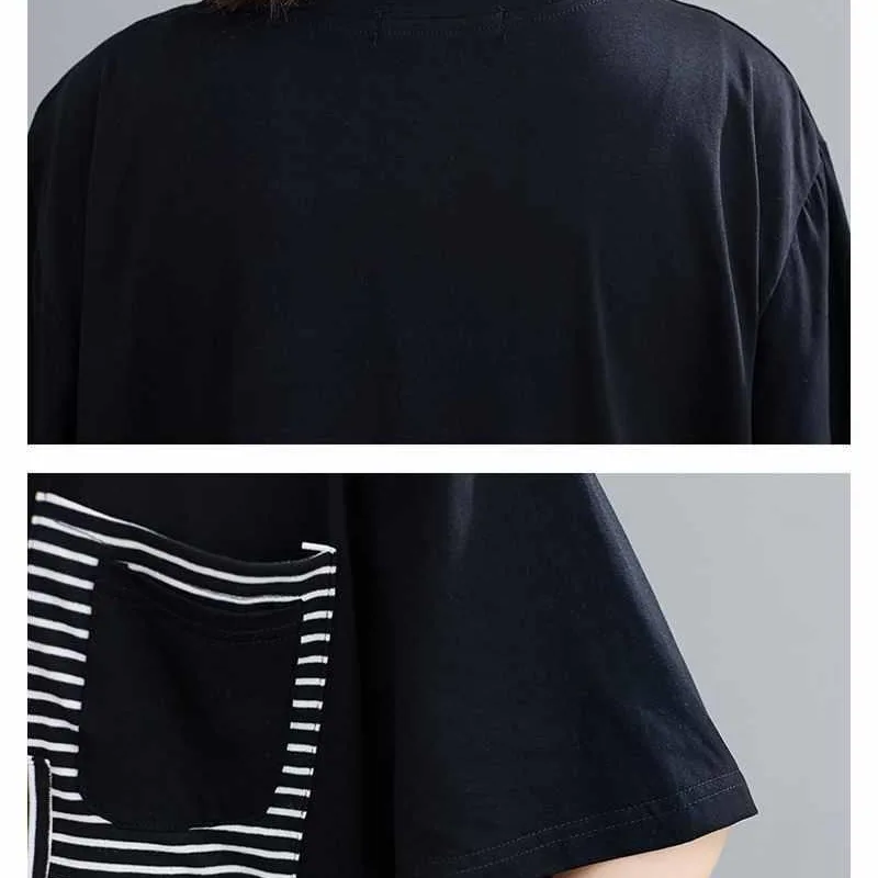 Женское Повседневное платье средней длины разноцветное свободное в полоску с