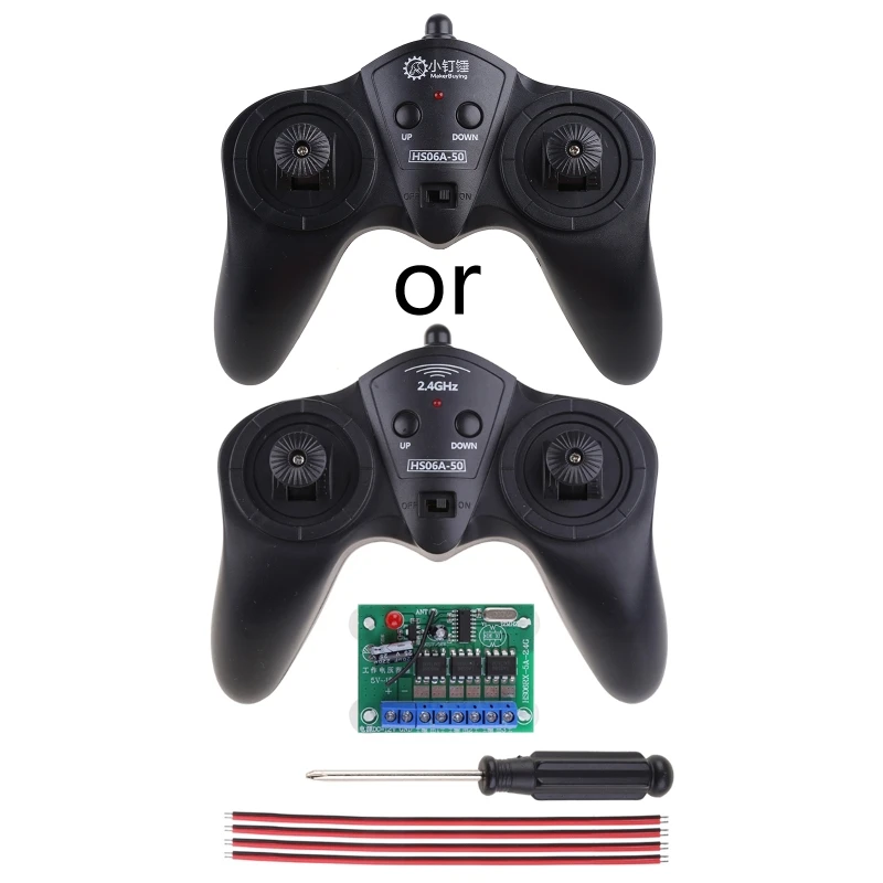 

6CH High-power 2.4G 50 Meter Remote Control with Receiver 6-15v for Car Model Sh
