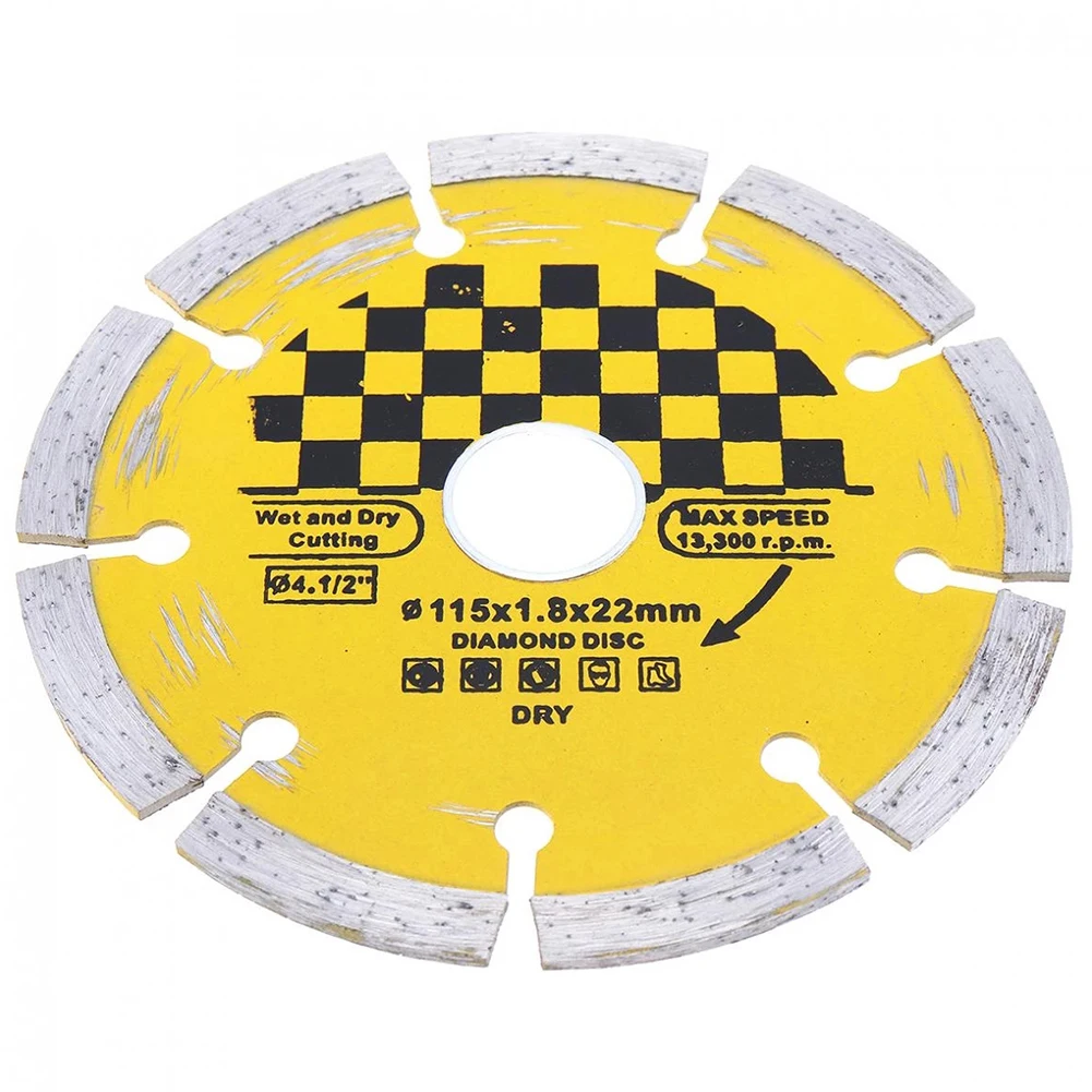 

1 Pcs 115mm Diamond Dry Cutting Disc Circular Saw Blade 22mm Bore Cutting Blade For Marble Granite Coagulation Stone Cutting