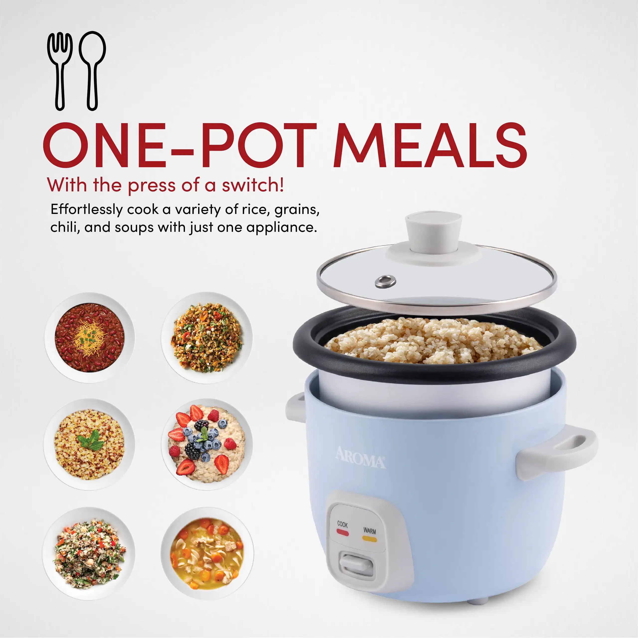 

Fast Ship 4-Cups (Cooked) / 1Qt. Rice Grain Cooker electric hot pot for home