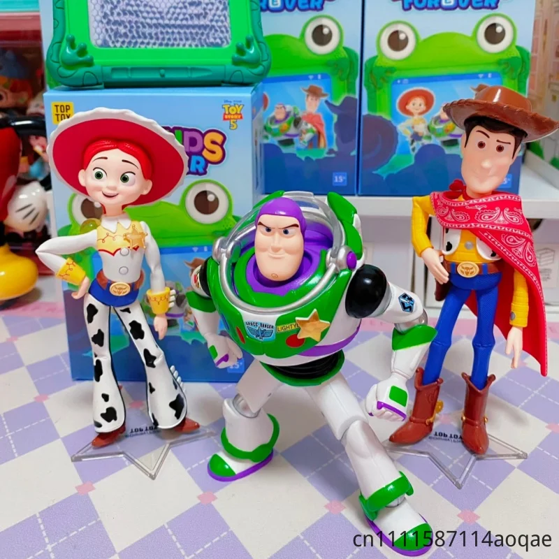Фото Новинка 2026: TOPTOY Toy Story 5 Forever Friends — Коллекционные фигурки в слепых коробках: Базз Лайтер, Джесси, Вуди. Милые аниме-фигурки в таинственных коробках. №2