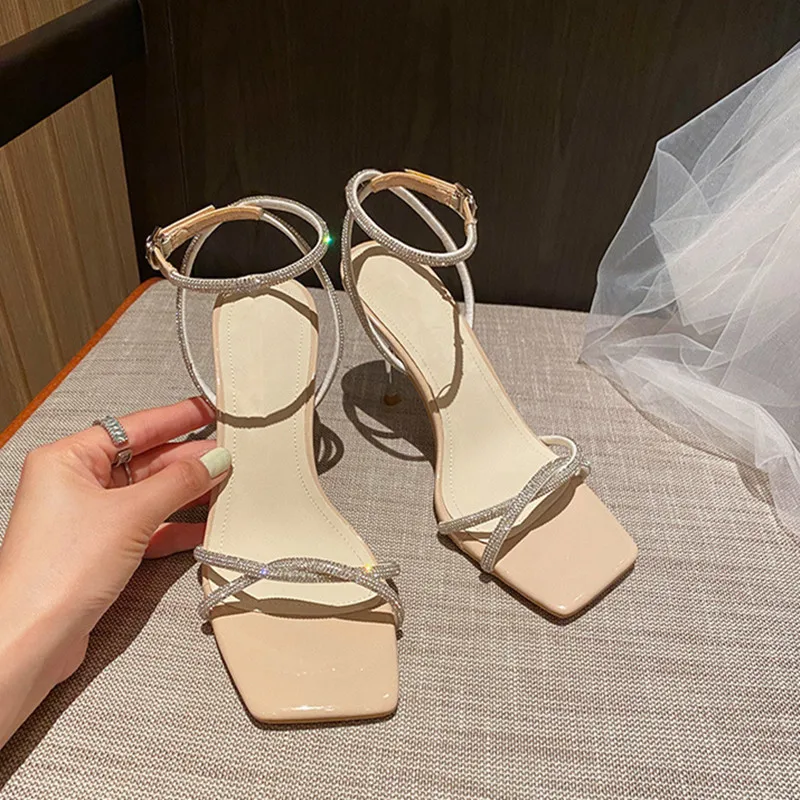 

Blingbling Women Sandals Fashion Summer Pumps For Womans Party Shoes Sweet 8cm High Heels Female Catwalk Heeled Shoes Club Shoes