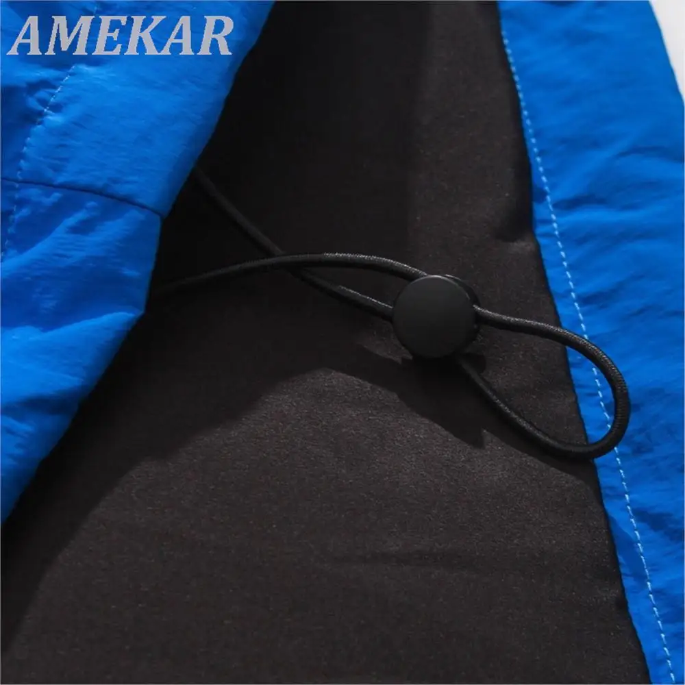 Winter Men Hooded Jackets Parkas Streetwear Solid Color Thicken Warm Puffer Jacket Hip Hop Fashion Harajuku Casual Bubble Coats