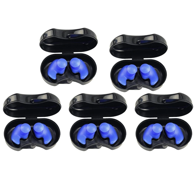 

5 пар, водонепроницаемые силиконовые беруши