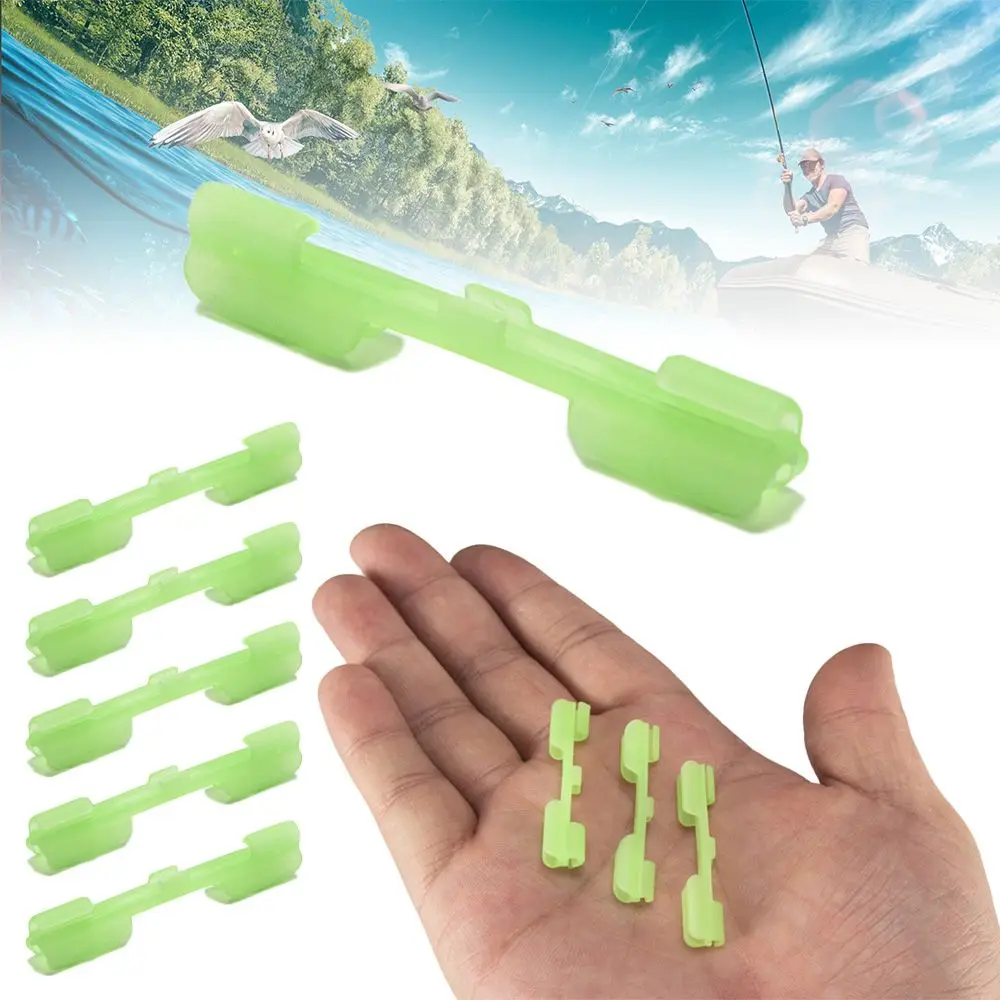

30pcs Useful Clip on Light Dark Fishing glow stick Clip fishing rod feeder fluorescent light sticks float hold