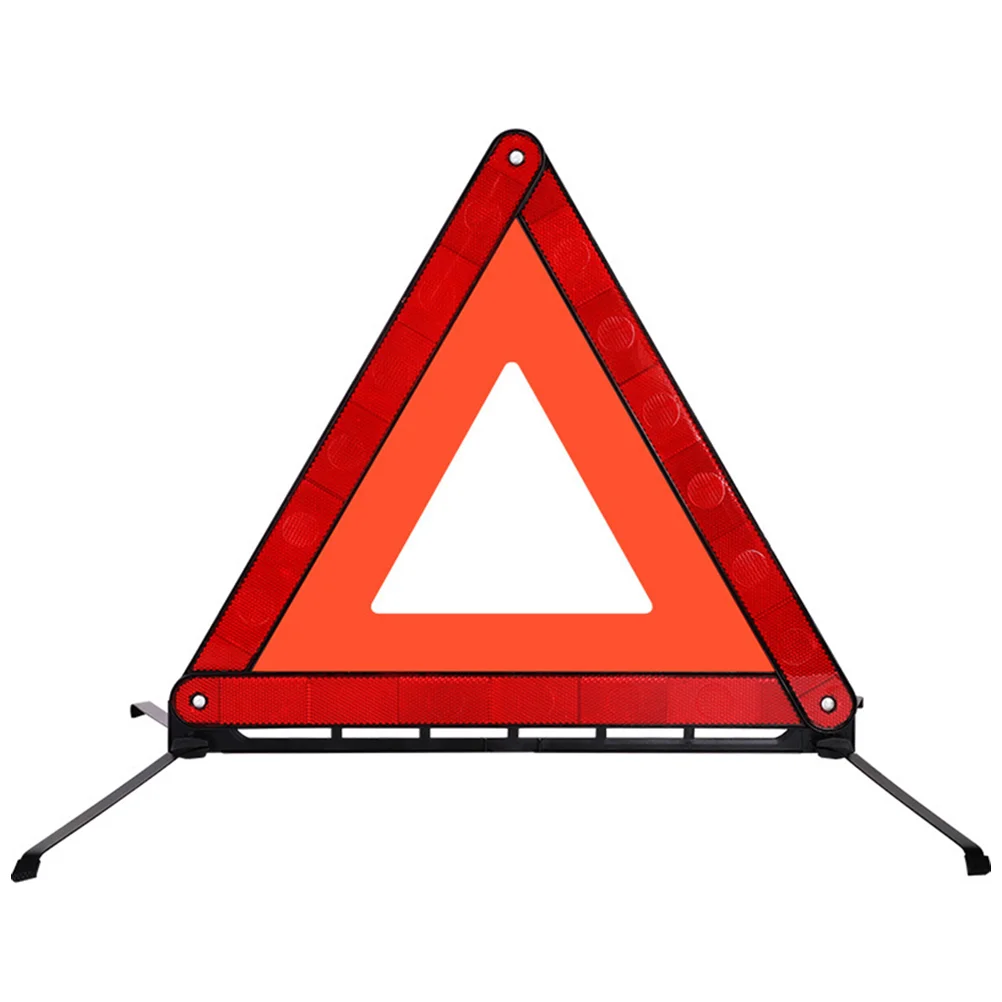 

Warning Sign Travel Kit Foldable Emergency Triangle Early Road Trip Essentials Adults Aldult Reflector Plastic Safety