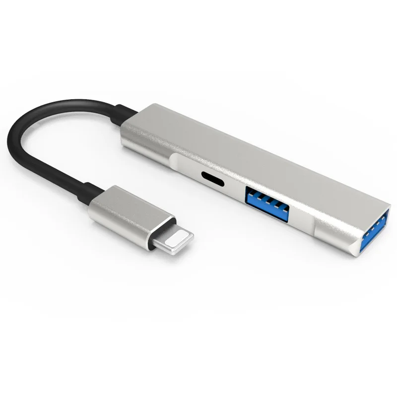 Tanie 3 W 1 USB 3.0 Port Multi Splitter Adapter Dla IPhone IPad Konwerter Do Kamery Klawiatura Mysz Laptop PC Flash Drive Adapter