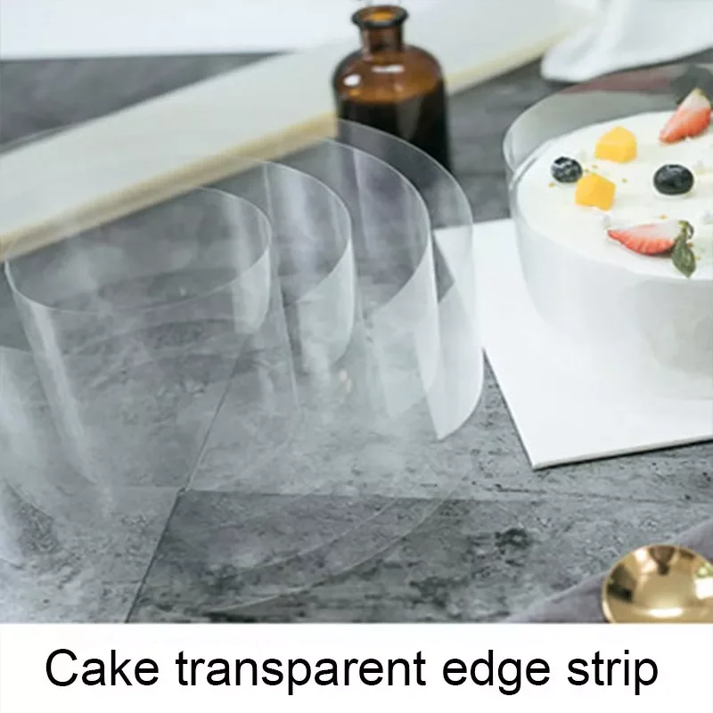 

New in Roll Cake Surround Film Transparent Cake Collar Kitchen Acetate Cake Chocolate Candy For Baking Durable 8cm*10m/10cm*10m