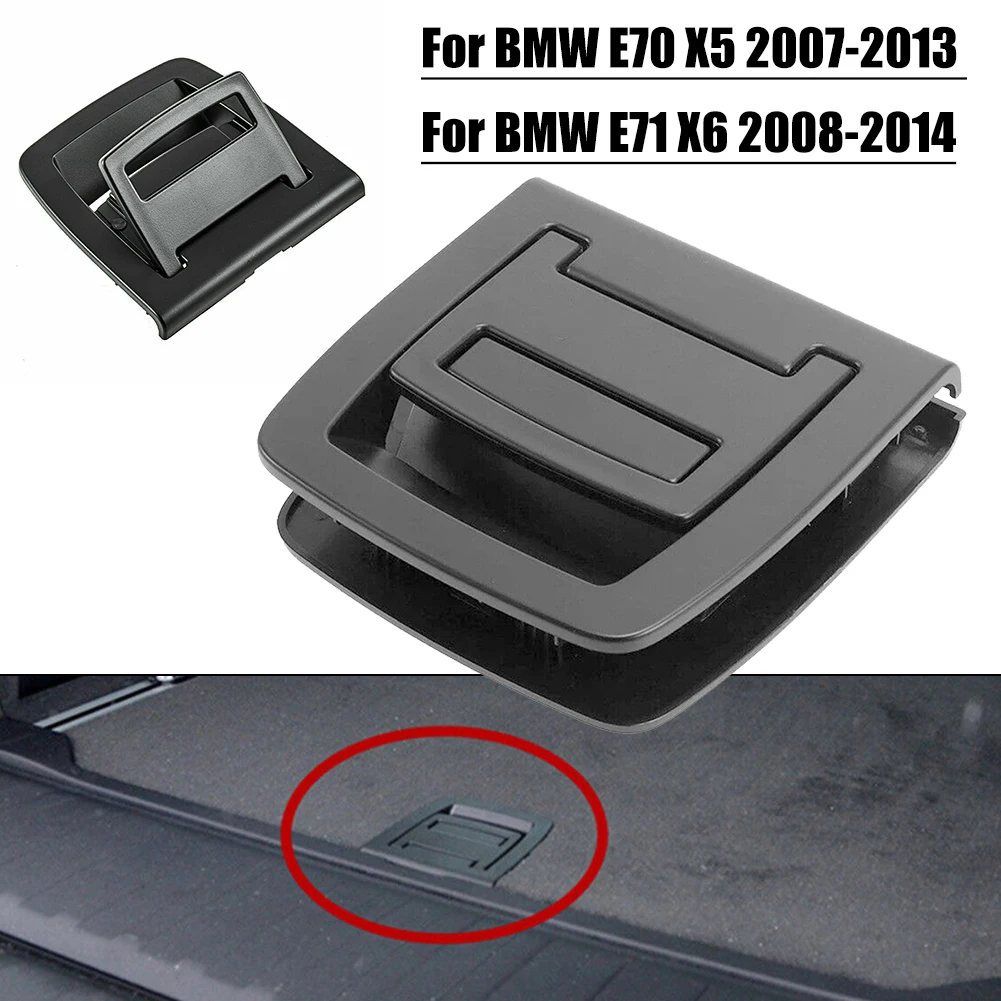 

Car Black Trunk Mat Floor Carpet Handle 51479120283 For BMW E70 X5 07-13 E71 X6 08-14 Black Plastic&Metal Auto Accessories