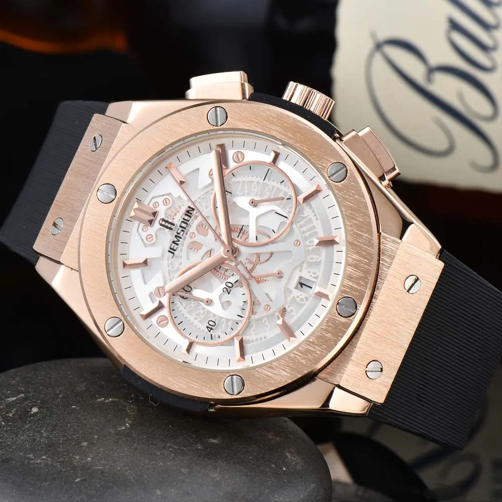 Fashion New Original Brand Mens Watches Classic Multifunction Top Automatic Date Watch Sports Chronograph Quartz AAA Clocks 2022