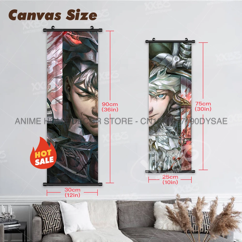 Плакат Berserk аниме свитки картина кишки Висячие картины грифффит обои Casca