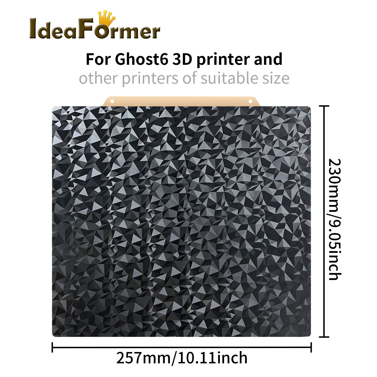 IdeaFormer двусторонняя магнитная пластина для летающего медведя Ghost 6 PEI + PEO 230x257