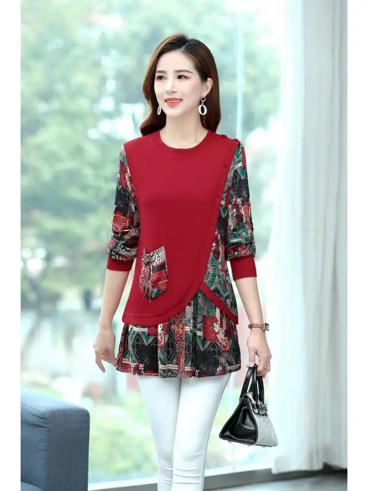 

Женские топы, рубашки с длинным рукавом, Весенняя модная Свободная блузка, рубашка, повседневные Элегантные женские блузки, вечерние платья...