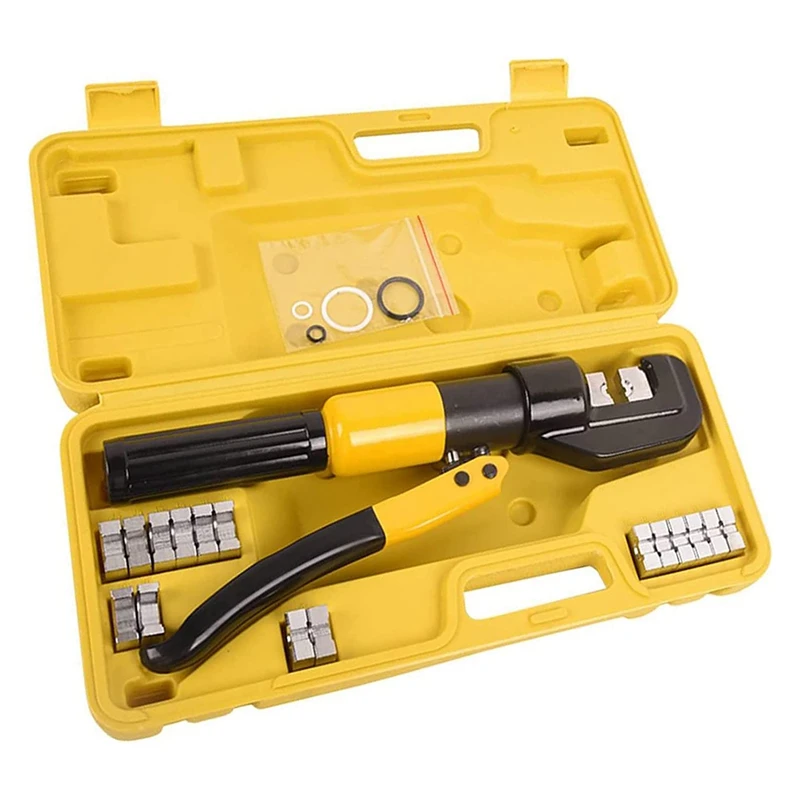 

1 Set Hydraulic Crimp Tool Set 6T Hydraulic Crimp Tool 12-2/0 AWG Battery Cable Crimp Tool