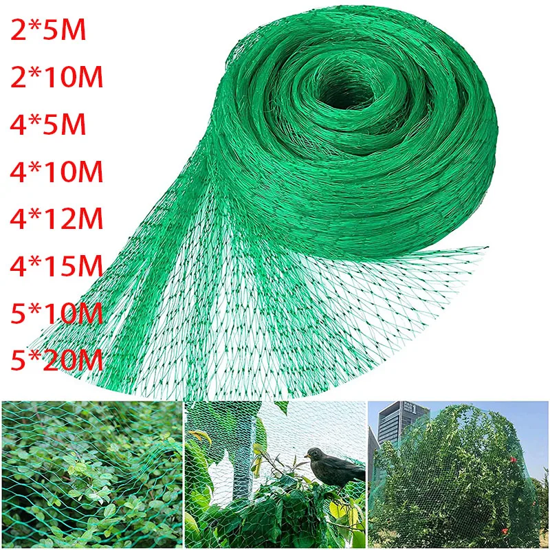 

Green Anti Bird Protection Net Mesh Garden Plant Netting Protect Plants and Fruit Trees From Birds Deer Poultry Reusable Fence