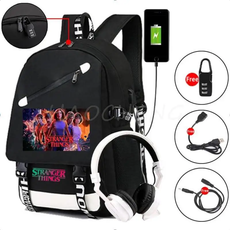 Рюкзак очень странные дела сезон 4 рюкзак через плечо для студентов школы