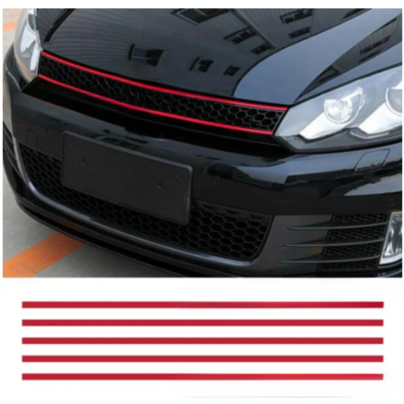 

5Pcs Front Bumper Grille Trim Grill Decoration Strip Covers for Golf 8 MK8 Accessories 2020 2021