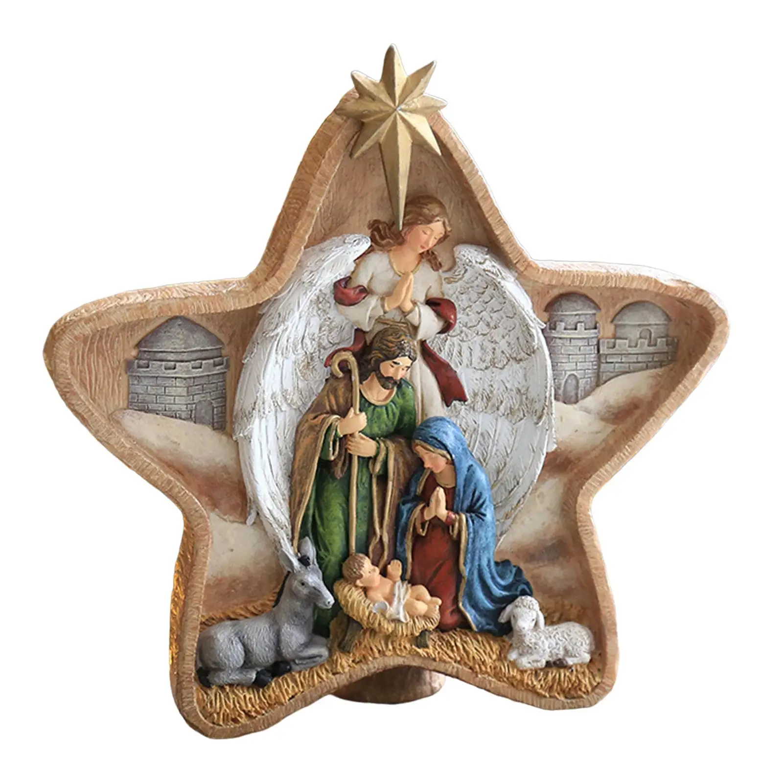 

Настольная подставка с пентаграммой из смолы