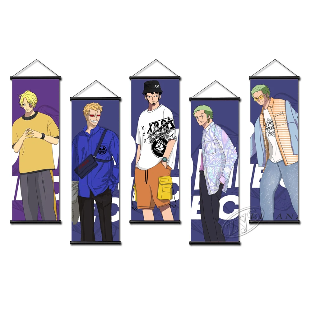 

Плакат цельный холст Trafalgar Law Модульная картина ророноа Зоро HD Печать модное украшение для дома аниме настенное искусство для спальни