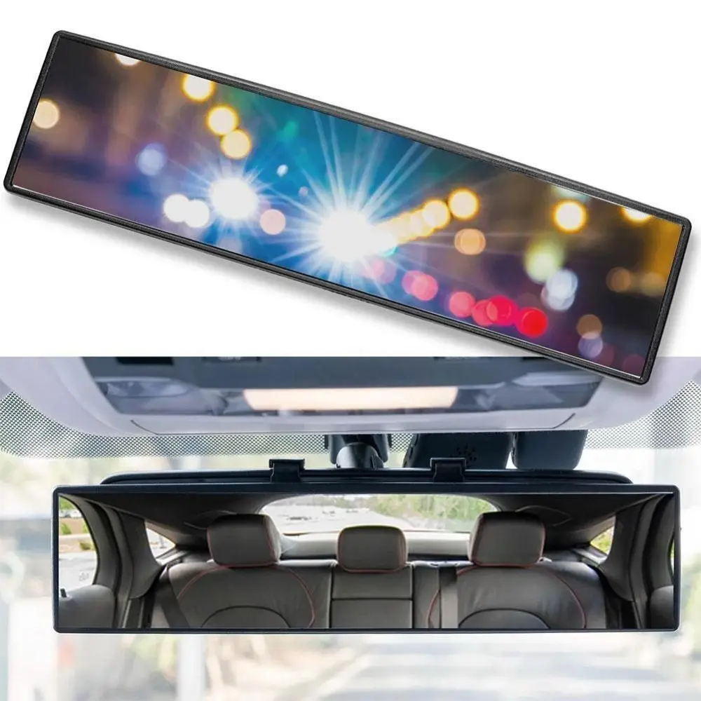 

Unbreakable Glass ABS Durale View Mirror In The Car Angel View Panoramic Car Rear View Wide Angle