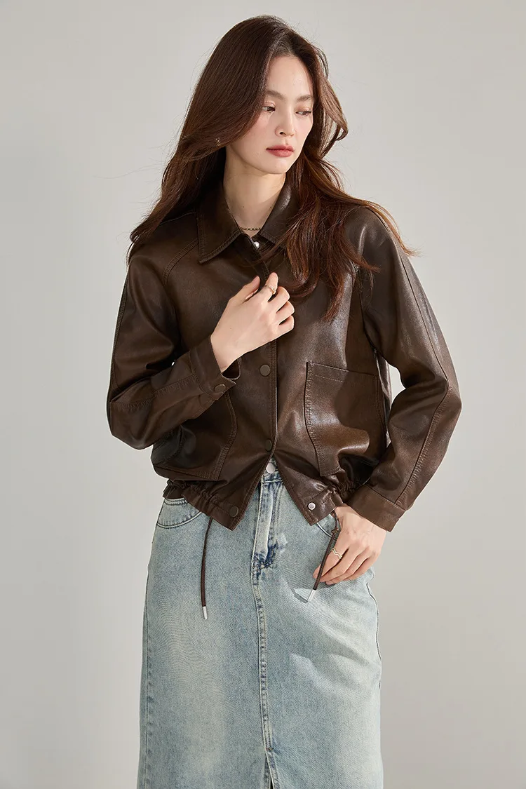 High Street уютная мягкая женская куртка из 45% искусственной кожи топы 55% вискозы