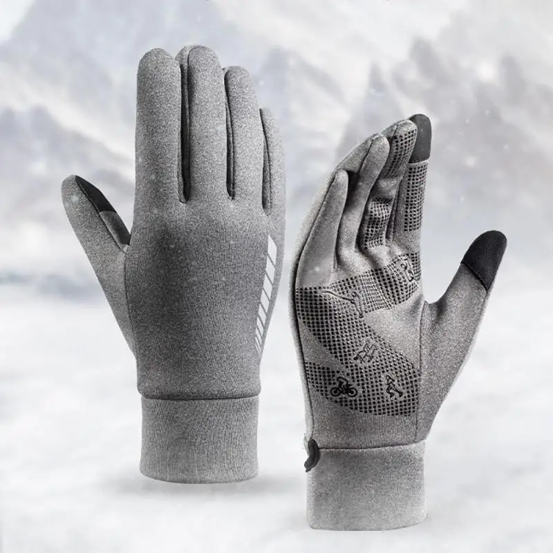 

Touchscreen Bike Gloves Winter Thermal Full Finger Outdoor Camping Hiking Motorcycle Bicycle Gloves Guantes Ciclismo Invierno