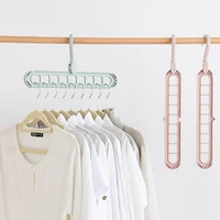 10pcs magic multi port support hangers for clothes drying rack multifunction plastic clothes rack drying hanger storage hangers