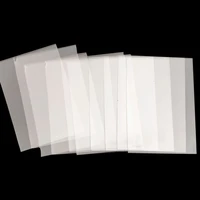 100 pcspack of high definition transparent 6590 medium card openings are smooth and well equipped with tough card sleeves