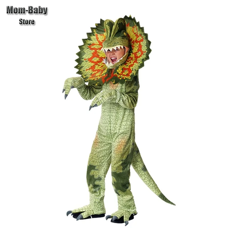 

Angry Triceratops Dinosaur Costumes for Kids Party Role Play Dress Up Outfit Girls Boys Halloween Cosplay Costume Jumpsuit Mask