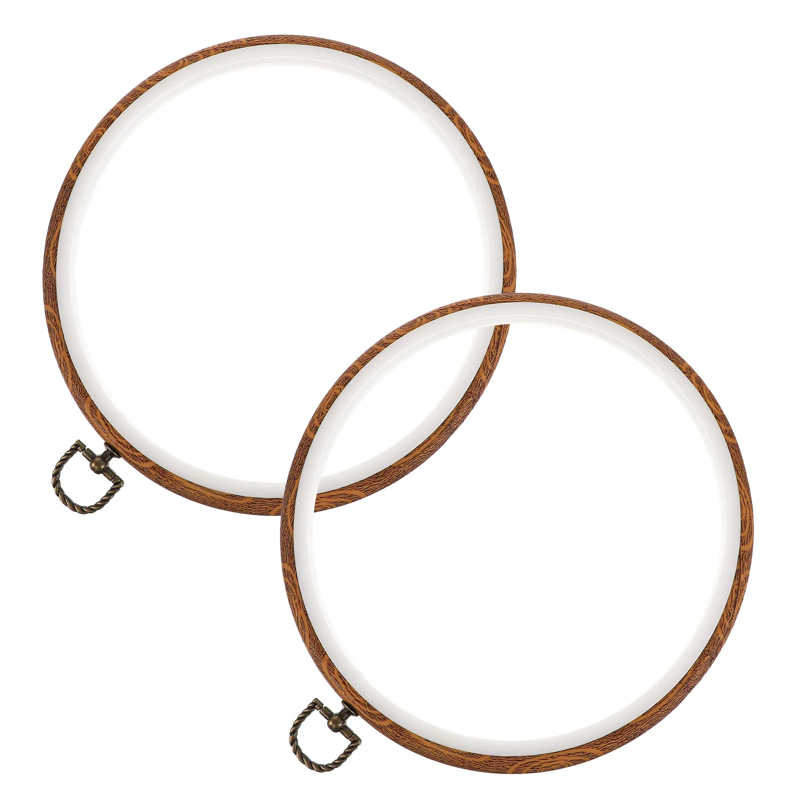 

Embroidery Hoop Cross Frame Hoops Circle Ring Wood Craft Sewing Round Bamboo Needlepoint Imitated Holder Pendant Oval Wooden Diy