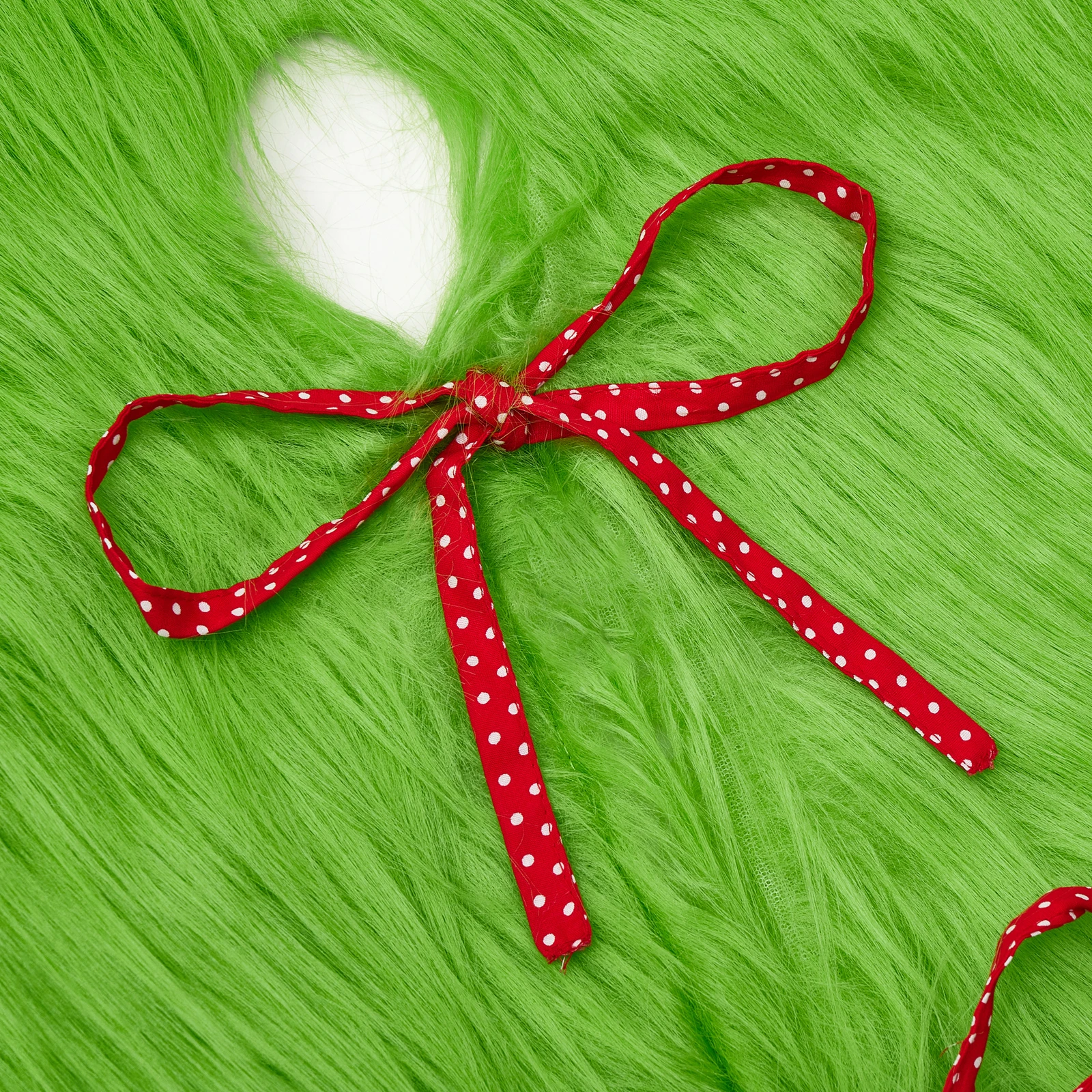 Зеленая юбка для рождественской елки. Плюшевая в виде Большой коврик праздничной