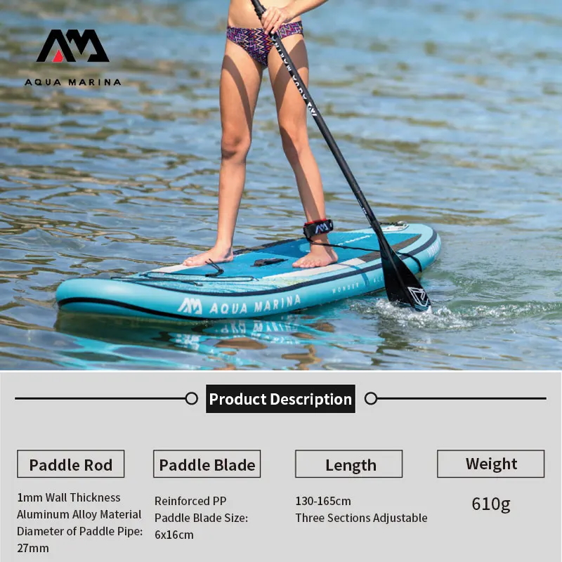 AQUA MARINA ACE весло из алюминиевого сплава гребное для подростков 3-секционное