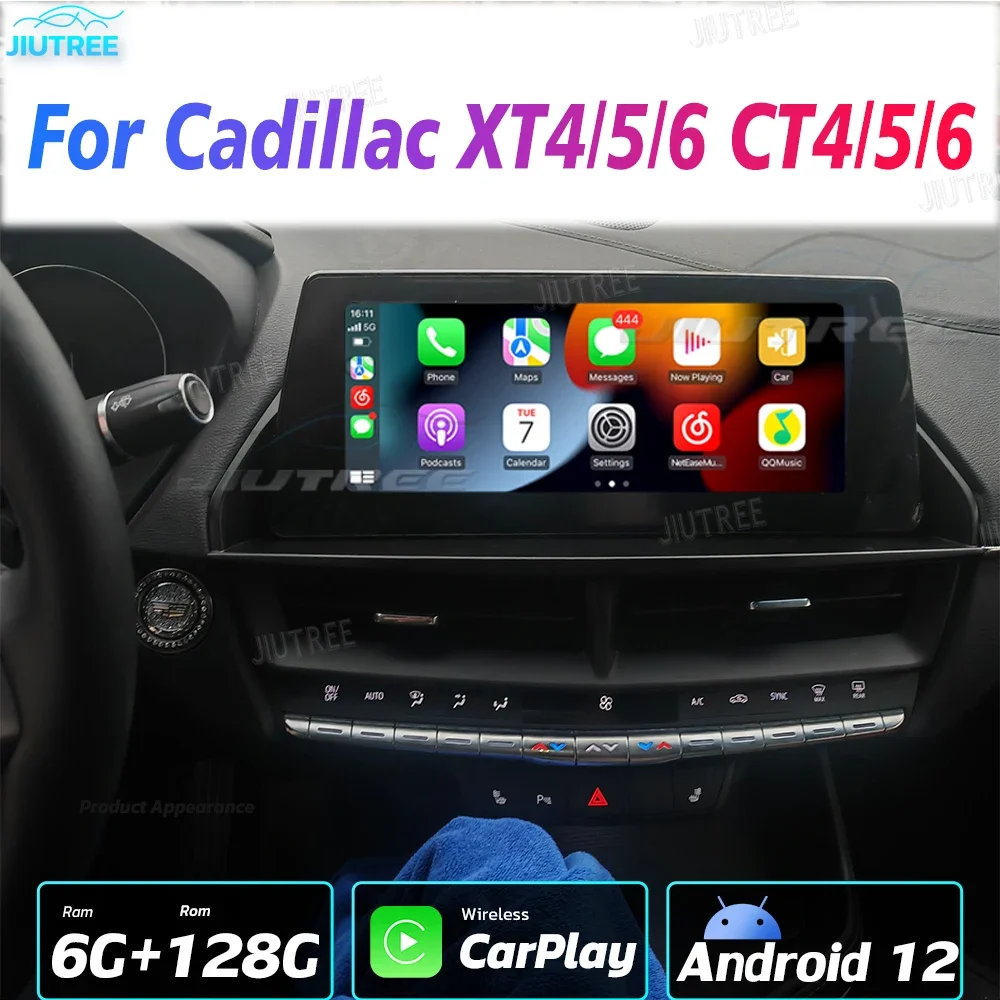 

Автомагнитола для Cadillac XT4/5/6 CT4/5/6 Android 12, стереоприемник с экраном Tesla, Авторадио, мультимедийный плеер с GPS Навигатором, головное устройство