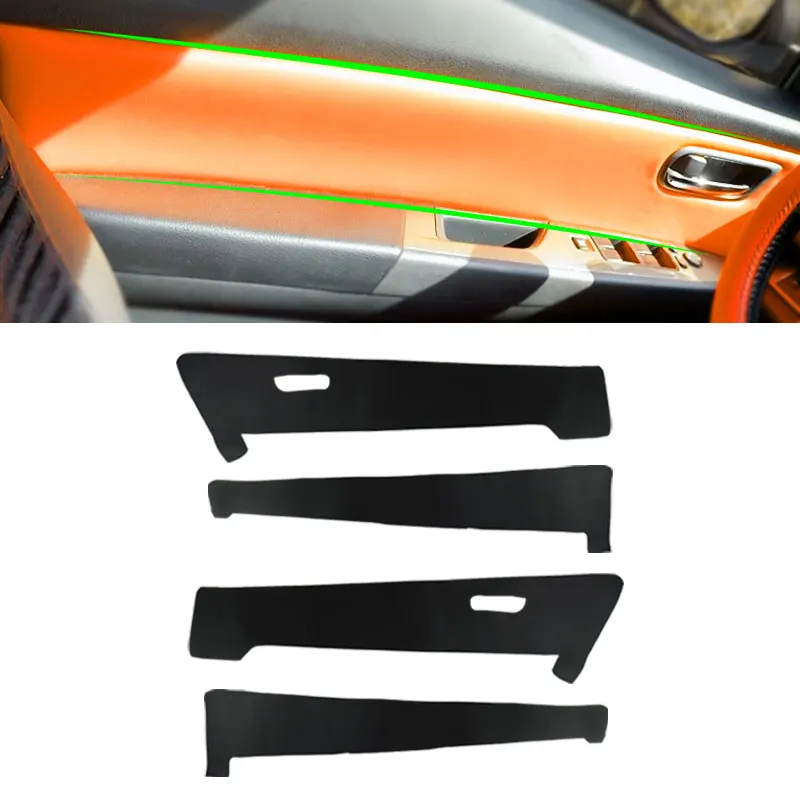 

Чехол для дверной панели из мягкой кожи для Mazda 6, 2009, 2010, 2011, 2012, 2013, 2015, 4 шт., защитная накладка на дверную панель автомобильного стайлинга
