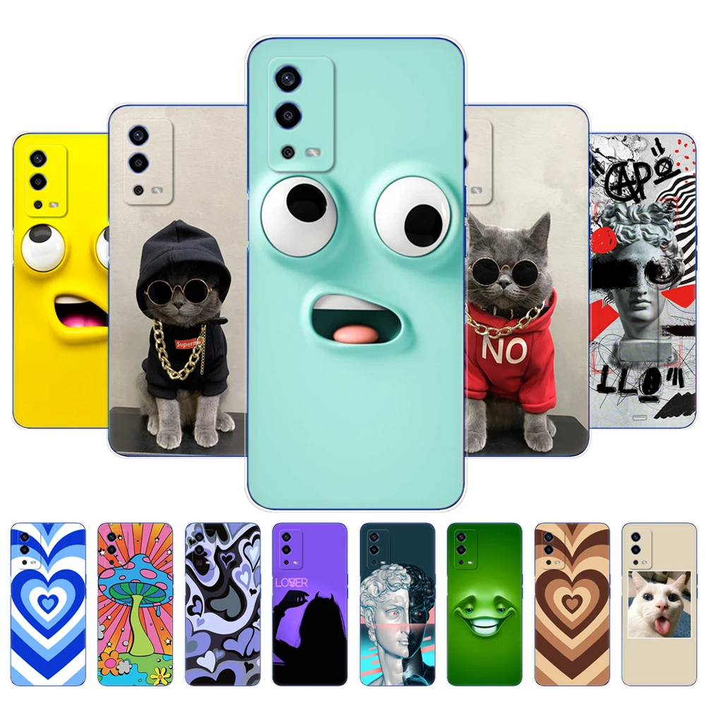 Для OPPO A55 4G чехол 6,51 дюйма CPH2325 чехол для телефона чехол Мягкий Силиконовый ТПУ задний чехол для Oppo A55 OPPOA55 A 55 4G 2021 бампер Fundas