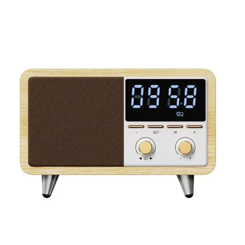 Фото CM608 Ретро Bluetooth-динамик FM-редио Портативный сабвуфер Будильник Многофункциональный музыкальный плеер Поддержка TF-карты Воспроизведение AUX №2