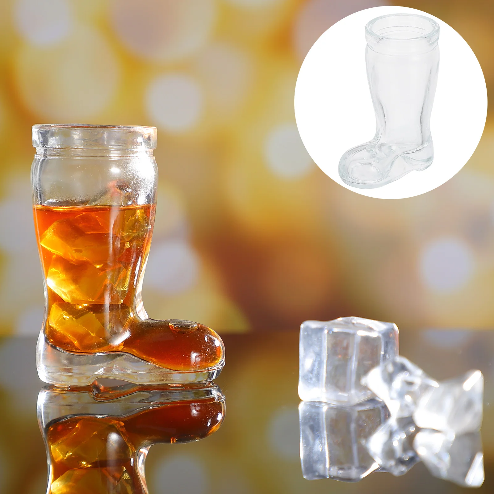 

4pcs Glass Heat-Resistant Household Simple Cup Boots Design Cup