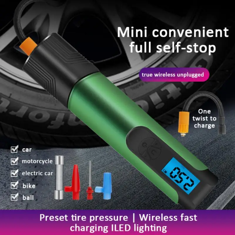 

12v Tire Inflatable Pump Inflator Smart Car Air Compressor Wireless Portable Tyre Inflator For Motorcycles Bicycle Boat